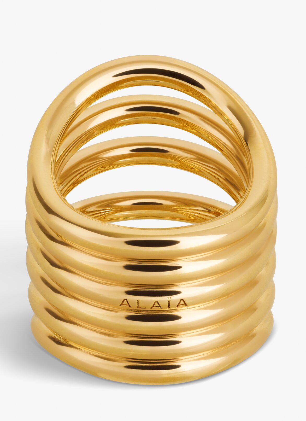 BIG LOOP RING ALAÏA GOLD BIG LOOP RING